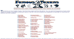 Desktop Screenshot of famoustexans.com